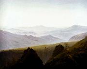 Caspar David Friedrich Morning in the Mountains painting